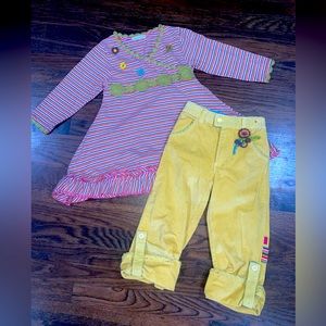 Chasing Fireflies & Shilav Dress & Pants Set size 5